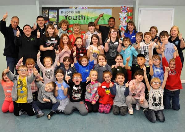 Young carers at the event on Tuesday. Picture: Steve Robards