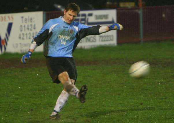 Lee Worgan in action during his Hastings United days.