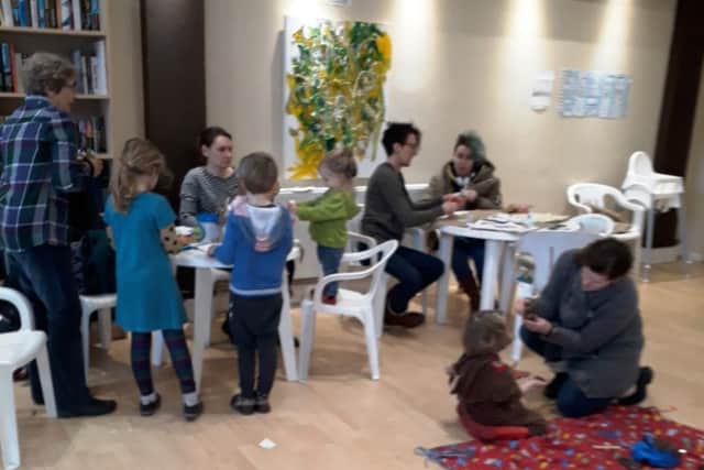 A craft session inside Co-op Community Space