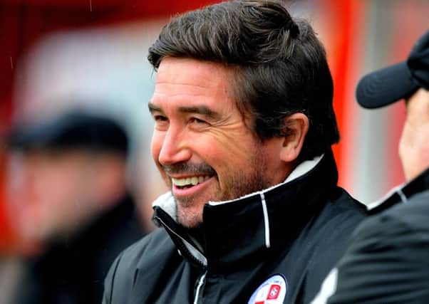 Crawley Town FC v Grimsby Town FC. Harry Kewell.  Pic Steve Robards SR1804130 SUS-181202-103208001