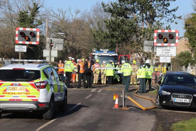 Two people died at the level crossing in Barns Green. Picture: Eddie Mitchell