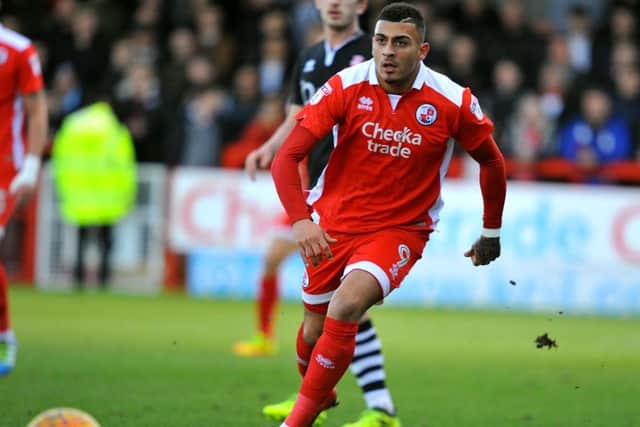 Crawley Town FC v Lincoln City FC. Karlan Ahearne-Grant. Pic Steve Robards SR1804859 SUS-180217-163649001