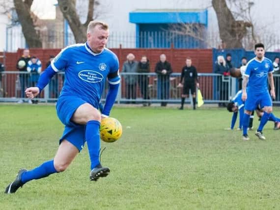 Sean Roddy got both goals in Shoreham's win at Molesey. Picture by David Jeffery
