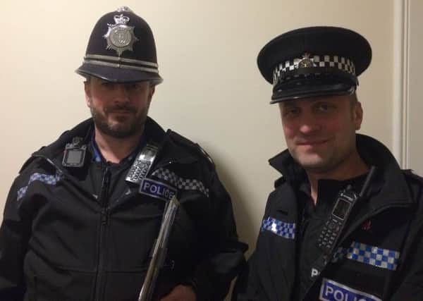 Chief Inspector Miles Ockwell (right) and Inspector Allan Lowe