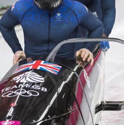18.02.2018 - Bradley Hall & Joel Fearon compete in the Men's two man bobsleigh at the 2018 Pyeongchang Winter Olympic Games.
Picture by Andy Ryan/Team GB SUS-180219-131301002