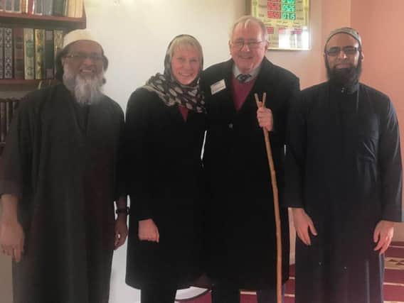 Worthing West MP Peter Bottomley and his wife Virginia during their visit to Worthing Mosque
