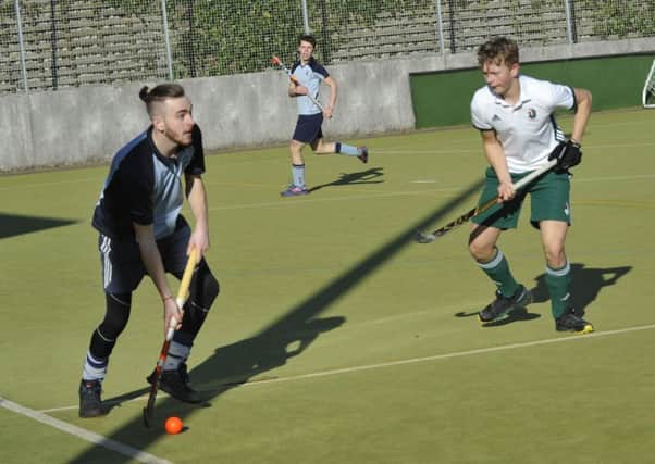 Alex Coombs on the ball during South Saxons' 6-2 win against Canterbury Pilgrims. Pictures by Simon Newstead