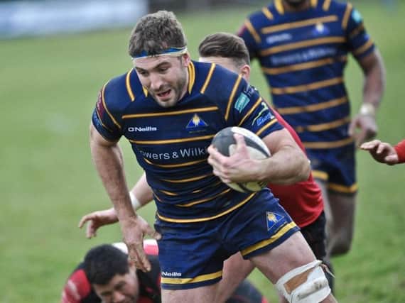Skipper Liam Perkins scored a try in Worthing Raiders' defeat at Tonbridge Juddians. Picture by Stephen Goodger