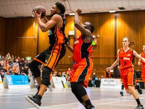 Skipper Brendan Okoronkwo knows Worthing Thunder can take nothing for granted as struggling Lancashire Spinners. Picture by Kyle Hemsley