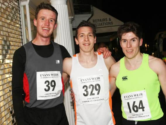 The top three in the A race / Picture by Derek Martin