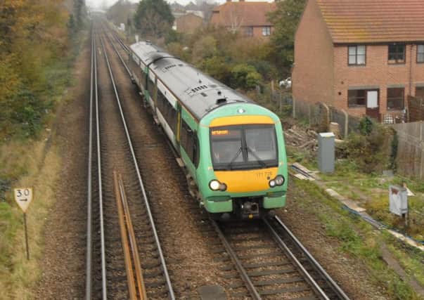 Trains are running at a reduced speed between Balcombe and Gatwick