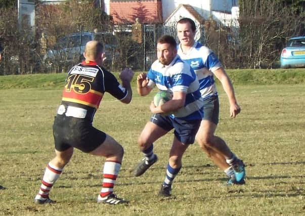 Joe Umpleby in possession during Hastings & Bexhill Rugby Club's victory away to Sheppey last weekend. Picture courtesy Peter Knight