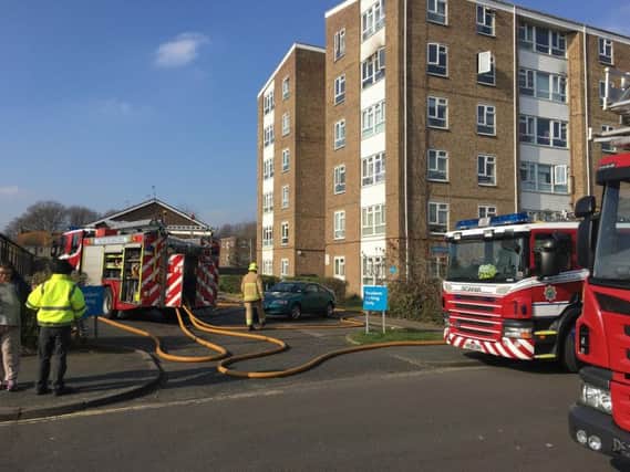 A criminal investigation into the cause of the fire has been launched, according to Sussex Police