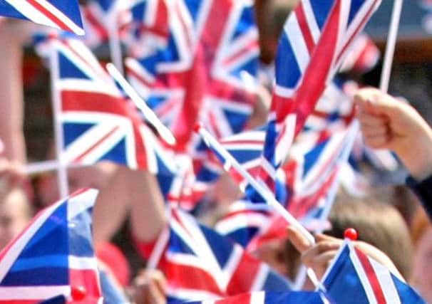 Flags will be waved across the area on the day of the royal wedding