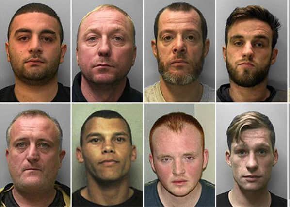 Sixteen people have been convicted after a long-term Sussex Police investigation. Photo courtesy of Sussex Police. SUS-180223-161703001