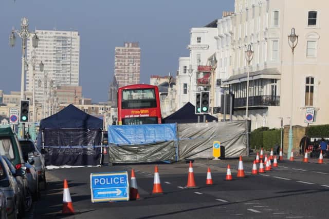Brighton bus collision 24-02-18. Photo by Eddie Mitchell