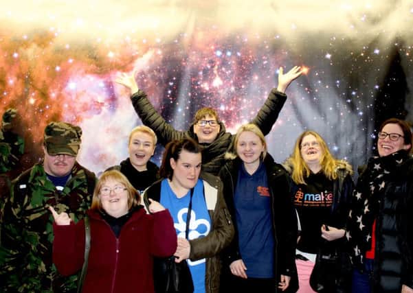 The Aldingbourne Trust team have fun at the planetarium