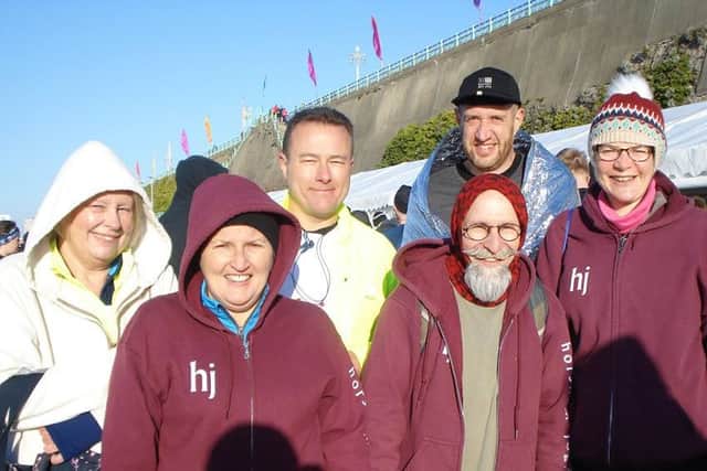 Some of the Horsham Joggers contingent in Brighton on Sunday