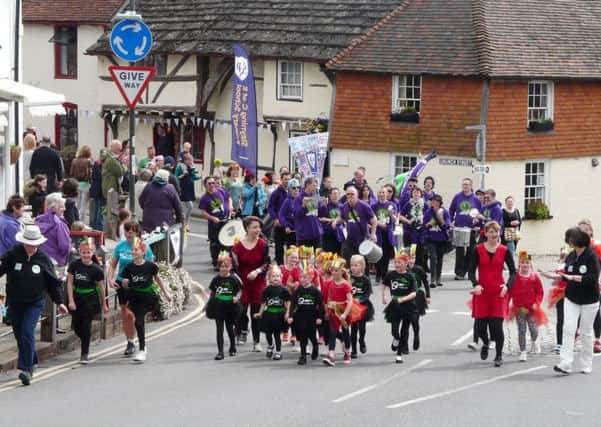 The opening parade of Steyning Festival 2016