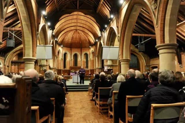 A memorial service was held for the three Worthing people who died in the tragedy