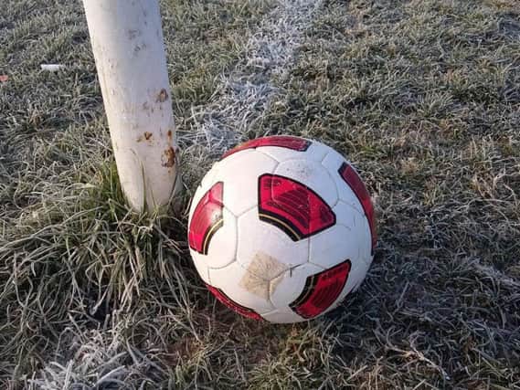 The cold weather is taking it's toll on local football