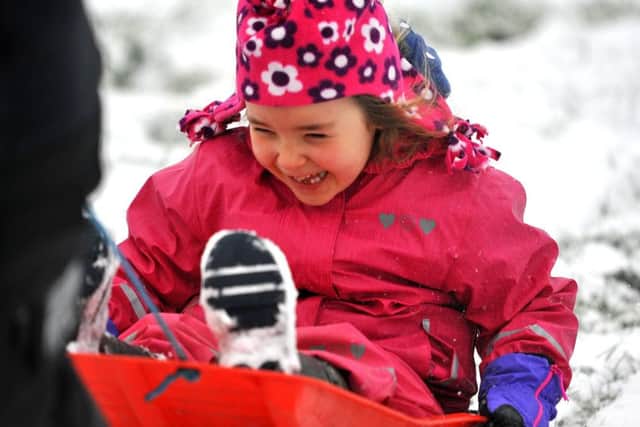 Fun in the snow in St John's park, Burgess Hill. Picture: Steve Robards