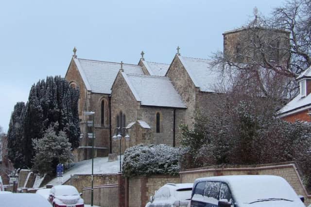 The snowy scene in Storrington. Picture: Gina Stainer