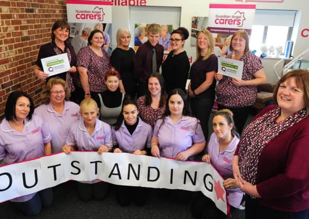 Guardian Angels Carers celebrating being rated Outstanding. Picture by Kate Shemilt ks180087-1