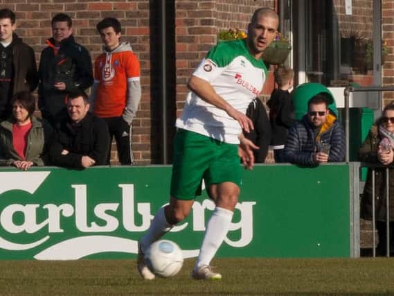 Sami El-Abd in recent action against Braintree / Picture by Tommy McMillan