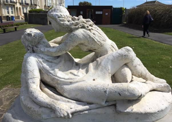 Ian Jarman has launched a petition to help protect the statue of Edith and Harold from further erosion. Picture: Ian Jarman