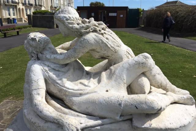 Ian Jarman has launched a petition to help protect the statue of Edith and Harold from further erosion. Picture: Ian Jarman