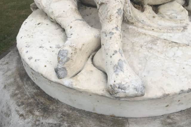 Ian Jarman has launched a petition to help protect the statue of Edith and Harold from further erosion. Picture: Ian Jarman