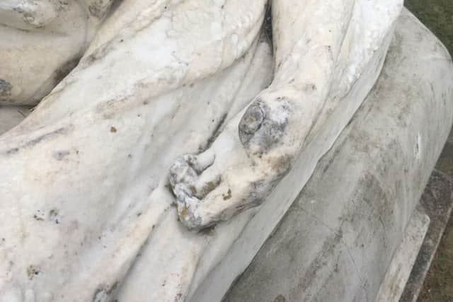 Ian Jarman has launched a petition to help protect the statue of Edith and Harold from further erosion. Picture: Ian Jarman