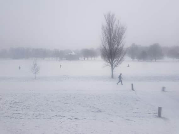 Preston Park in the snow
