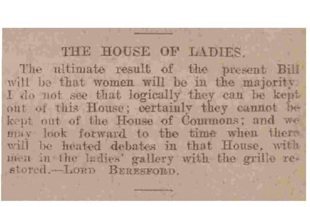 Cutting from the Mid Sussex Times 1918