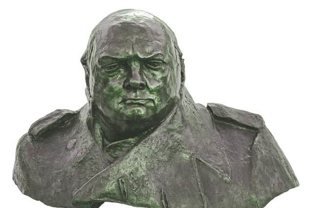 Churchill bronze which is going on sale at Summers Place Auctions, Billingshurst SUS-180103-162929001