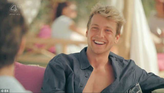 Sam Thompson from Made in Chelsea is visiting Eastbourne. Image from E4