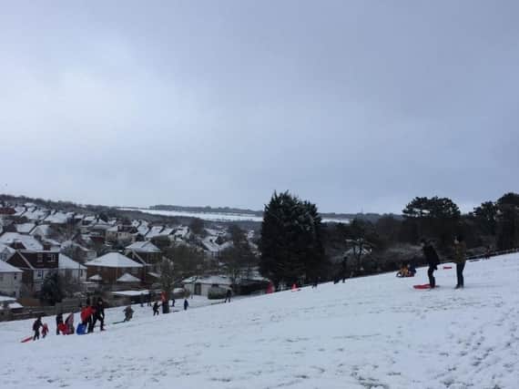 Many children dusted off their sledges this week as snow hit Brighton and Hove - but it's back to school for most today