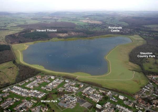 An artist's impression of the proposed new reservoir at Havant Thicket