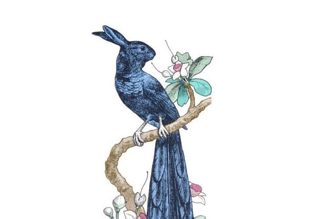 The Resplendent Rabbit-bird of Paradise by Penelope Kenny. Featured on the cover of Artists Open Houses 2017 brochure