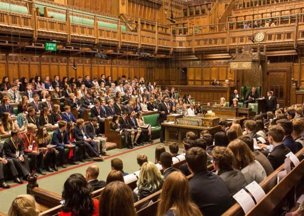 UK Youth Parliament in 2015 (photo courtesy of Parliament).