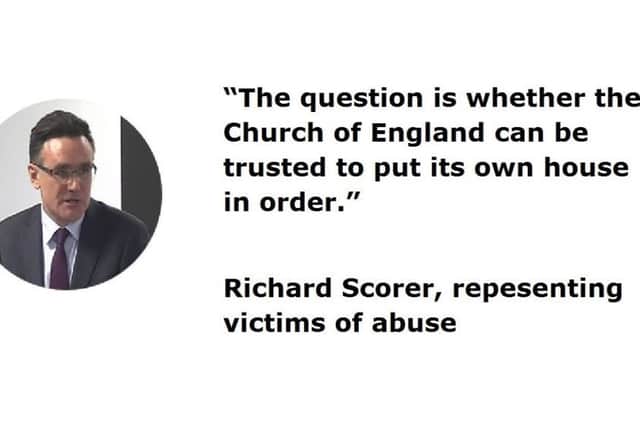 Richard Scorer spoke on behalf of many of the victims