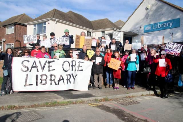 Save Ore Library demonstration. Photo by Roberts Photographic. SUS-171029-121501001
