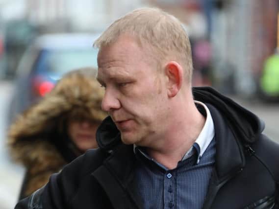 Stephen Dudley, 43, denies charges of causing death and serious injury by dangerous driving. Photo by Eddie Mitchell.