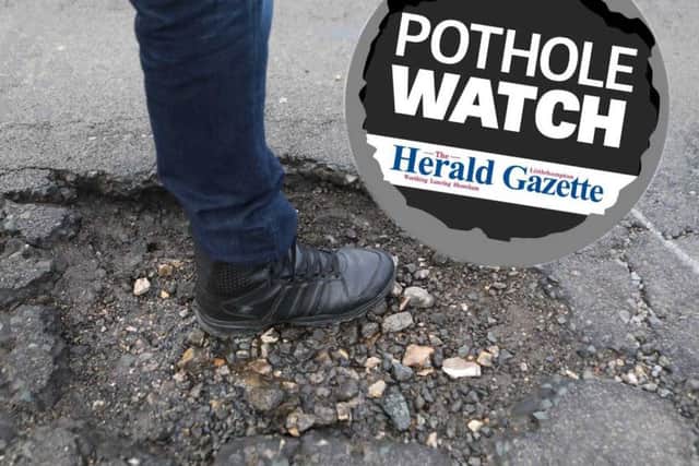 The Pothole Watch campaign was launched on National Pothole Day. Picture: Eddie Mitchell