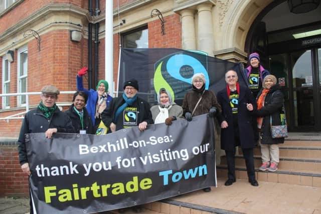 The Bexhill Fairtrade Town Committee with Mahyana at the Town Hall