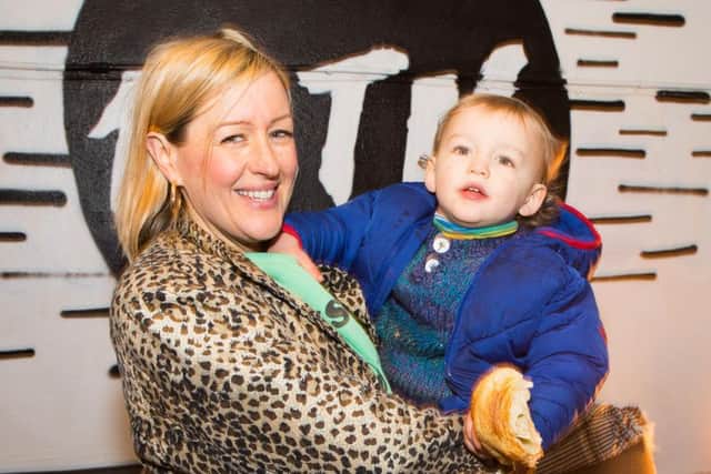 Leading soul singer Alice Russell, who came into the 1BTN studio with her son, Alex (Photograph: Hannah Sherlock)