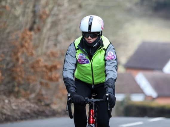 Zoe Ball has been taking on a 300-mile cycling challenge over the last five days (Credit: Victoria Dawe Photography)