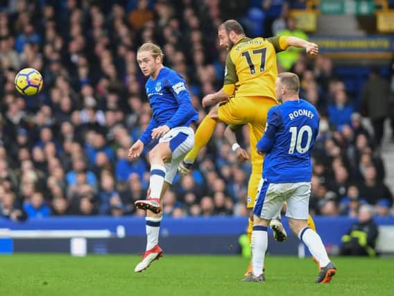 Glenn Murray in action at Everton. Picture by Phil Westlake (PW Sporting Photography)