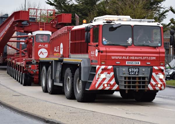 Abnormal load travelling through Polegate. Photo by Dan Jessup